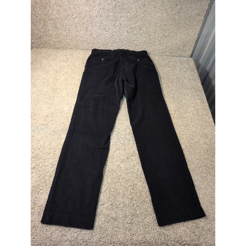 Lauren Ralph Lauren Mens Navy Blue Corduroy Pants Straight Leg 34W x 34L Stretch - Picture 8 of 8